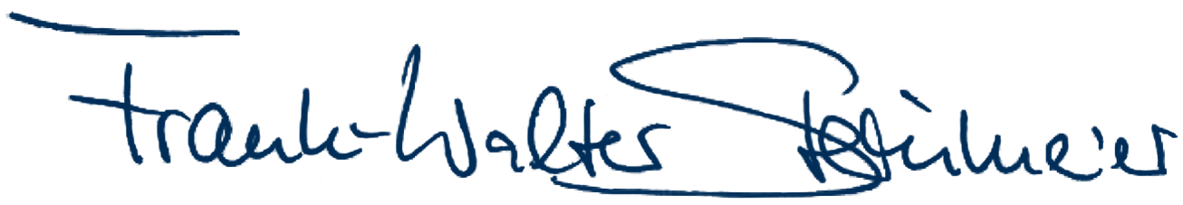 Unterschrift Frank-Walter Steinmeier